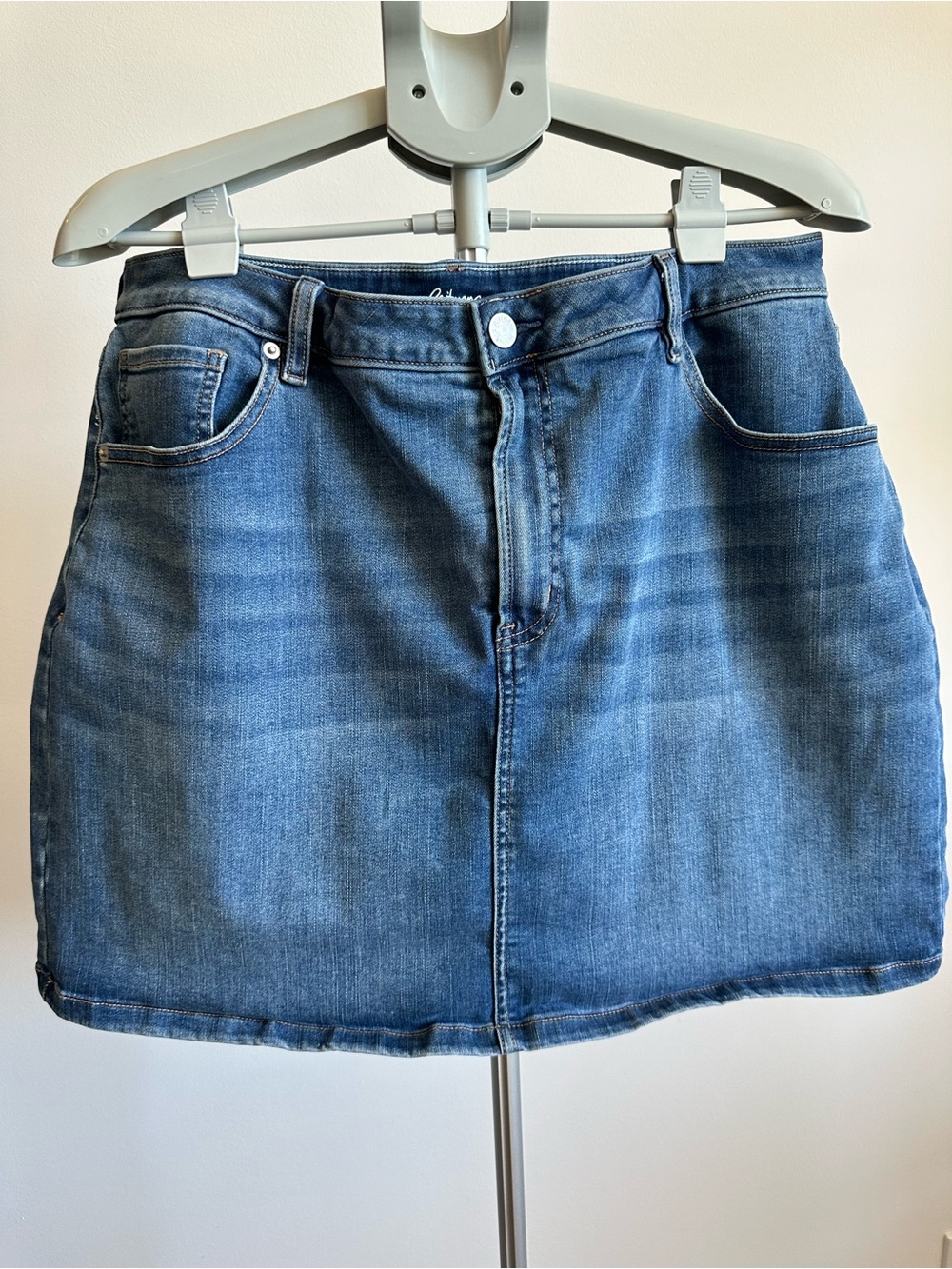 Reitmans Blue Denim Mini Skirt - Classic Casual